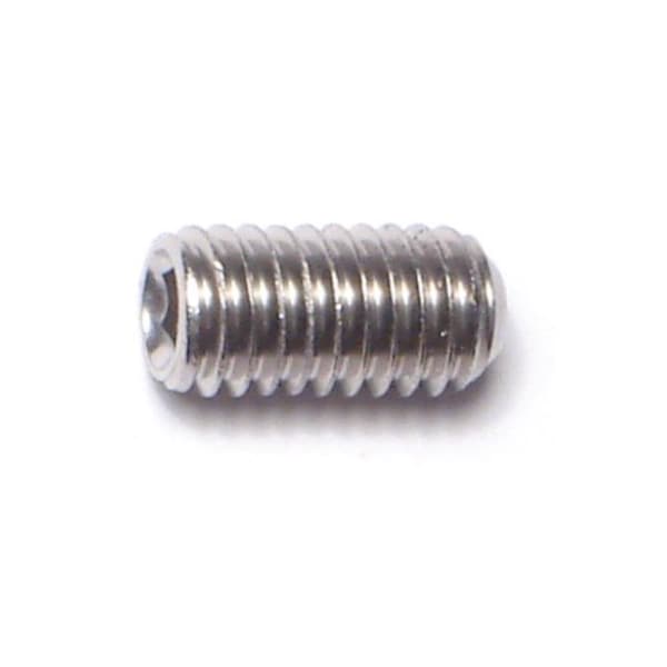 Midwest Fastener 6mm-1.0 x 12mm A2 Stainless Steel Coarse Thread Cup Point Hex Socket Headless Set Screws 6PK 79675 - main